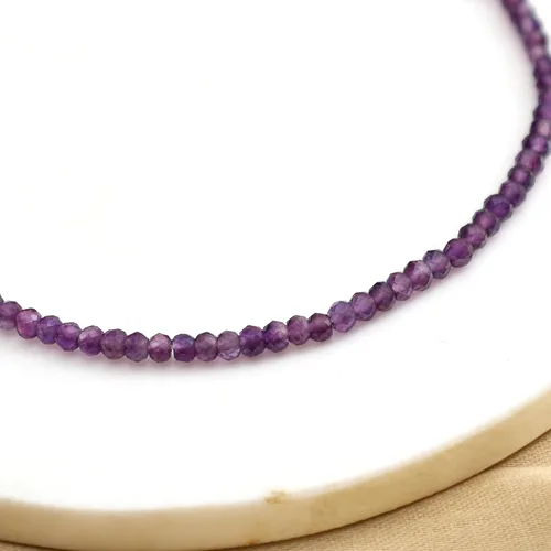 Miniatura 49 de Gempires - Pulseras de cuentas de piedras preciosas hechas a mano, ligeras, de cristal, para uso diario, hipoalergénicas, de 8 pulgadas, chapadas