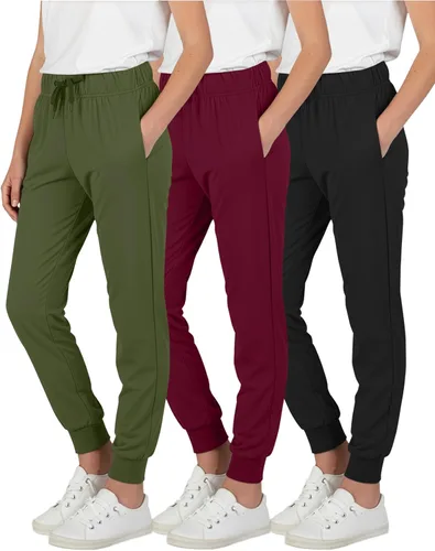 Miniatura 8 de Real Essentials Paquete de 3: pantalones deportivos casuales para niñas (de 7 a 16 años)