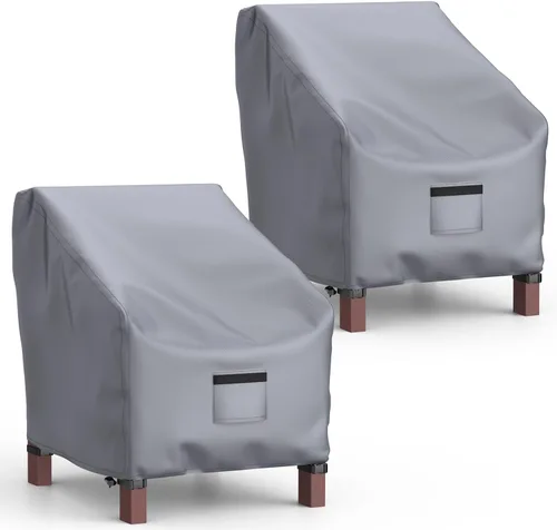 Miniatura 8 de Mrrihand Fundas Impermeables para Sillas de Patio, Funda para Asiento Profundo de Salón, Fundas Resistentes para Muebles de Patio al Aire Libre