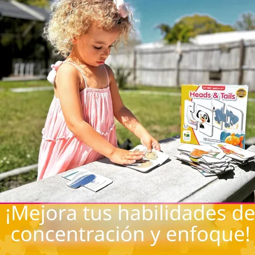 Miniatura 4 de The Learning Journey: ¡Mi primer juego de emparejar! - Cabezas y colas - 15 juegos de rompecabezas autocorregibles de memoria de animales