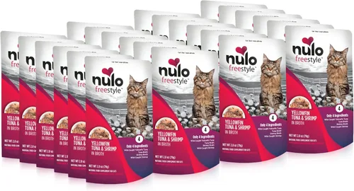Nulo Freestyle Bolsa de Comida Húmeda para Gatos y Gatitos, Complemento de Alimento Suave Premium Totalmente Natural Sin Granos para Gatos con