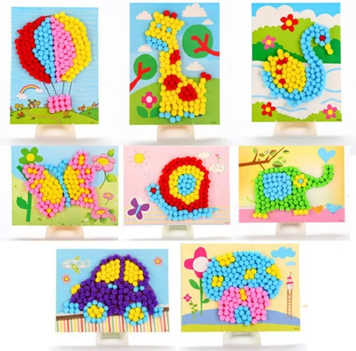 Miniatura 2 de 100 pompones suaves y esponjosos de 0.787 in, bola hecha a mano, decoración de Navidad, suministros de costura para manualidades