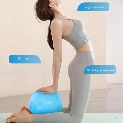 Miniatura 7 de Milisten Paquete de 2 mini pelotas de ejercicio, pelota de pilates pequeña de 12 pulgadas, antiestallido y antideslizante, pelota de núcleo suave