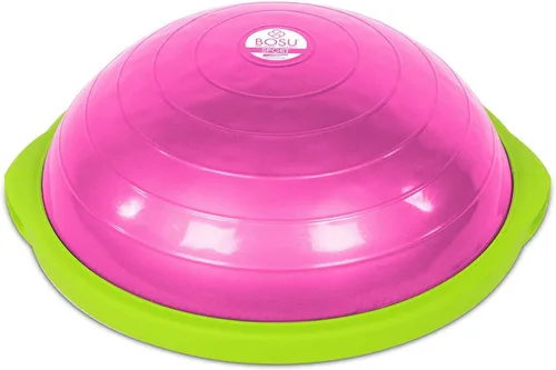 BOSU Entrenador de equilibrio deportivo, tamaño de viaje permite fácil transporte y almacenamiento, 50 cm, Rosa/ neón