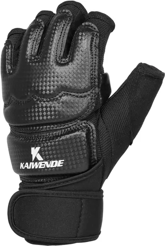 Miniatura 4 de Guantes de kickboxing de medio dedo, también aptos para entrenamiento de taekwondo, entrenamiento ligero, Muay Thai, artes marciales (Karav MAGA)