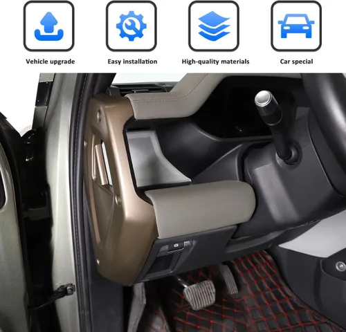 Miniatura 5 de Adhesivo decorativo para Land Rover Defender 2020-2025, 90, 110, 130, accesorios interiores (marrón)