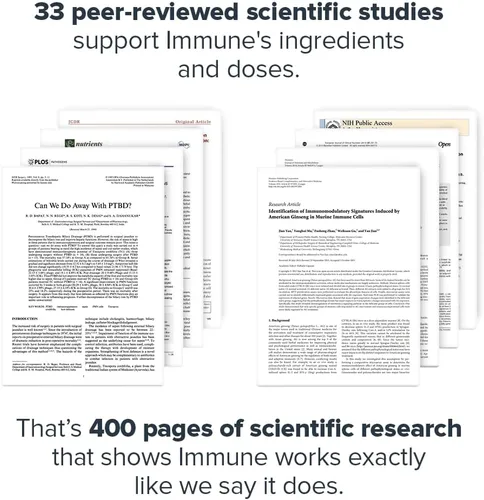 Miniatura 2 de LEGION Refuerzo inmunológico para adultos, apoyo del sistema inmunitario natural con vitamina C (500 mg), suplemento de ginseng americano, guduchi