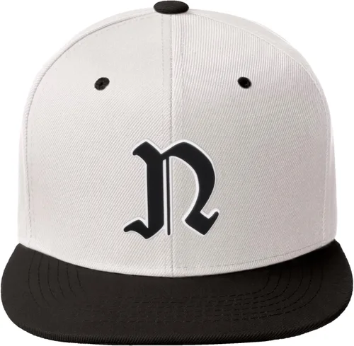 Miniatura 1535 de Daxton Gorra clásica con visera de billete plano con letras del alfabeto inglés antiguo de la A a la Z