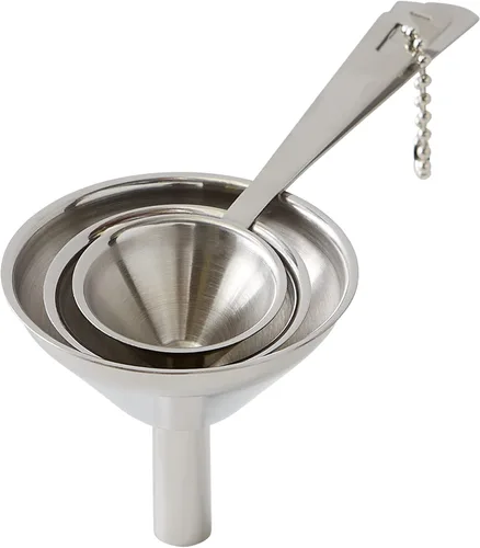 Miniatura 8 de Embudo de acero inoxidable, para rellenar frascos angostos y botellas, 1 unidad