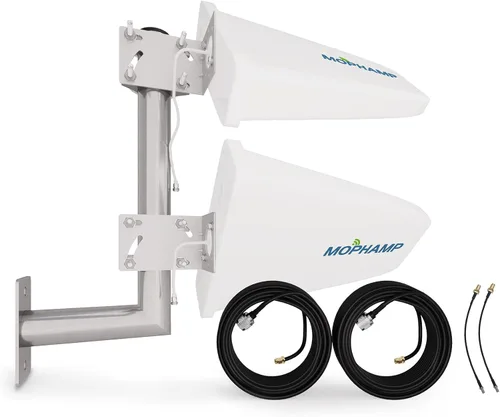 MIMO 2x2 Antena periódica externa 4G LTE/5G de 698-3800 MHz 10dBi funciona con puntos de acceso, enrutadores, puertas de enlace SMA TS9 Puertos |