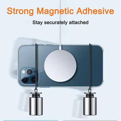 Miniatura 3 de COJOC 5 piezas para anillo adaptador magnético universal, adhesivo magnético compatible con accesorios de carga inalámbrica Magsafe para iPhone Negro