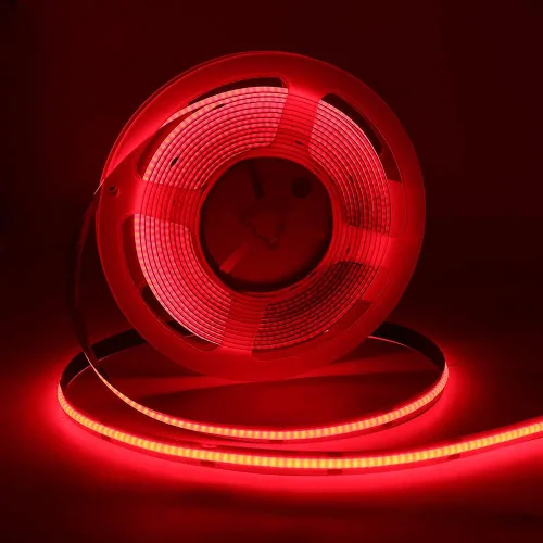 Miniatura 9 de Tira de luces LED COB flexible, 3.3 ft/3.3 pies de cuerda de luces LED COB flexible DC 5V 320 LEDs/m blanco cálido 3000K no impermeable USB cinta