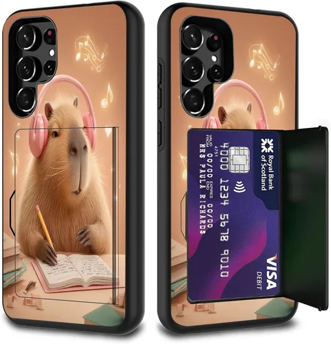 Miniatura 120 de Funda híbrida de doble capa con función atril para Samsung Galaxy A16 5G de 6.9 pulgadas, diseño de vaca con bandera estadounidense