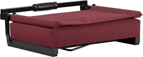 Miniatura 14 de Flash Furniture - asiento cómodo para usar en gradas de Flash - soporta 500 libras Silla de estadio ligera con asa y asiento ultra acolchado