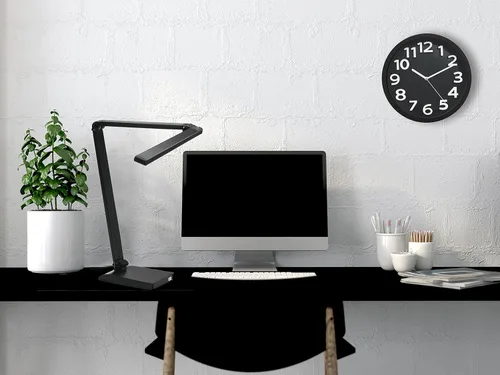 Miniatura 2 de Tempus TC62127B - Reloj de pared contemporáneo con cara de marco, números contrastantes elevados y movimiento silencioso de barrido, 13 pulgadas