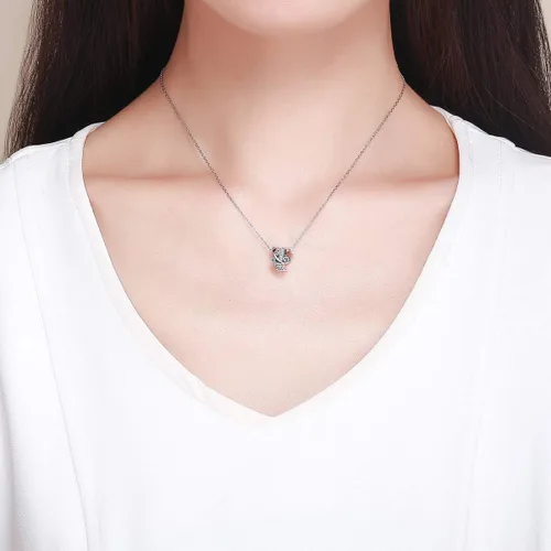 Miniatura 5 de BISAER Dijes de plata de ley 925 con inicial de letra A-Z para pulseras, cuentas del alfabeto, regalos de joyería, Plata esterlina Diamante