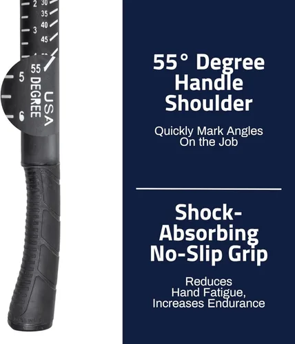 Miniatura 7 de Boss Hammer Martillo de Titanio Ti64 de Grado de Construcción de 12 oz con Mango de Fibra de Vidrio Tough-Fiber que Absorbe Impactos - Agarre