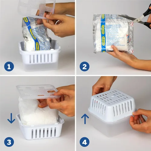 Miniatura 7 de HUMYDRY Recambios de absorción de humedad para deshumidificador de 8.8 onzas, paquete de 6 bolsas sin perfume, hasta 100 pies cuadrados, control