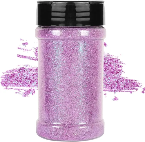 Miniatura 46 de TORC Purpurina fina roja de 1 libra y 16 onzas de purpurina en polvo para vasos, resina para manualidades, slime, cosméticos, pintura de uñas, Rojo