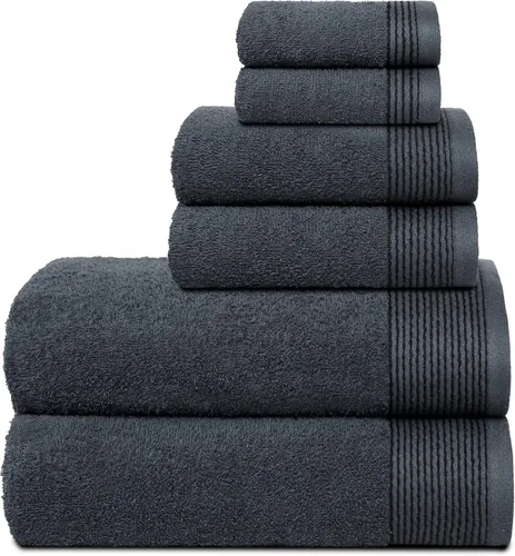 Miniatura 49 de Belizzi Home Juego de 3 toallas de algodón ultra suave, contiene una toalla de baño de 28 x 55 pulgadas, una toalla de mano de 16 x 24 pulgadas y un