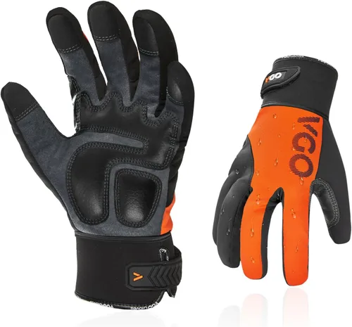 Miniatura 8 de Vgo Guantes de trabajo para hombre, guantes mecánicos, resistentes, guantes de vibración (SL8777/SL7721)