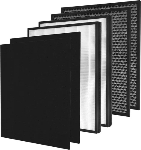 Miniatura 8 de IC-4524 Filtros de repuesto compatibles con el purificador de aire InvisiClean Claro IC-4524, 2 filtros principales, 1 filtro de carbón activado y 2