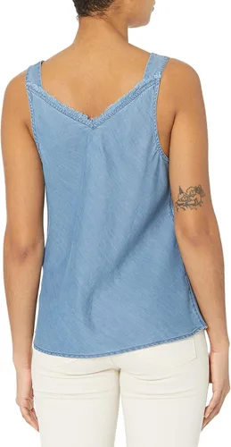 Miniatura 2 de NIC+ZOE Camisola de mezclilla con flecos para mujer