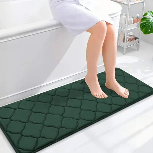 Miniatura 241 de OLANLY Alfombra de Baño de Espuma Viscoelástica de 24 x 16 pulgadas, Ultra Suave y Absorbente, Alfombras de Baño Antideslizantes, Cómodas, Lavables