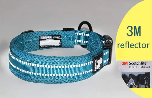 Miniatura 21 de Truelove TLC5011 - Collar para perro reflectante con hebilla Duraflex de alta calidad, cincha de nailon de alta calidad, sin estrangulamiento, Negro