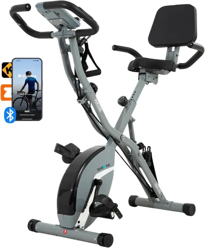 BARWING Bicicleta de Ejercicio Estática para Entrenamiento en Casa, Bicicleta de Interior Plegable de 5 en 1 para Personas Mayores, Capacidad de