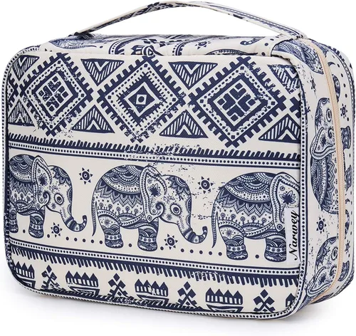 Miniatura 8 de Narwey Pequeña Bolsa de Aseo Colgante de Viaje para Mujeres, Bolsa de Viaje para Artículos de Tocador, Organizador de Bolsa de Maquillaje Bolsas