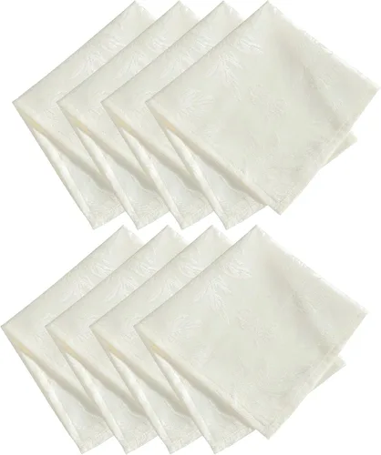 Miniatura 19 de Elrene Home Fashions. - Elegante mantel de damasco, diseño de hojas tejidas.
