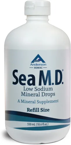 Miniatura 8 de Anderson Sea M.D. Gotas de Minerales Traza Concentradas, Suplemento de Electrolitos Iónicos de Magnesio, Ayuda con los Calambres Musculares