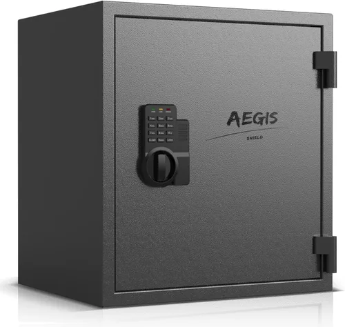 Miniatura 13 de Caja fuerte electrónica AEGIS de 0,8 pies cúbicos - Caja fuerte de seguridad con teclado digital para el hogar/oficina, caja de efectivo de acero