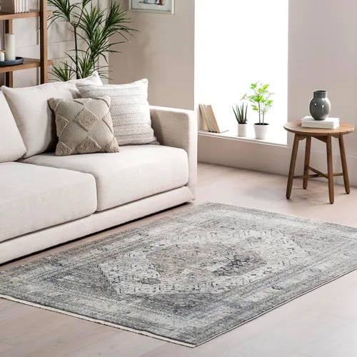 Miniatura 11 de nuLOOM Alfombra de interior con borlas de alto rendimiento, tejida a máquina, fácil de limpiar, duradera, sin deshilachado, 9 x 12 pies, Charvi