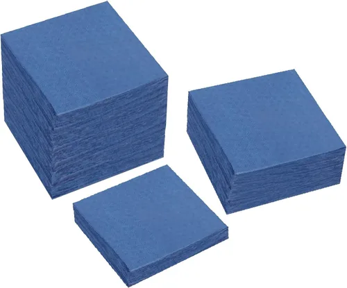 Miniatura 9 de 100 paquetes de servilletas de cóctel de 2 capas, servilletas de postre plegadas de 5 x 5 pulgadas, servilletas desechables para cena, boda, Verde