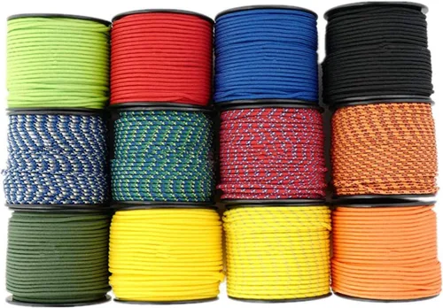 Miniatura 2 de Cuerda de nailon trenzada sólida de 1/8 pulgadas (3mm) de 164 pies, 5 hebras, paracord, cuerda delgada para manualidades, multiusos, resistente a
