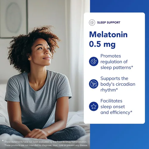 Miniatura 4 de Pure Encapsulations Melatonina 0.5 mg – Ayudante natural del sueño para la hora de acostarse – Regula el ciclo de sueño-vigilia – 0.5 mg