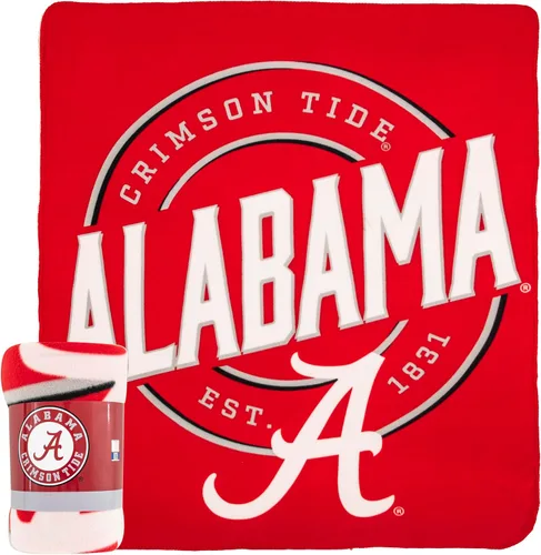 Northwest NCAA Alabama Crimson Tide - Manta de forro polar unisex para adultos, 50 x 60 pulgadas, campaña