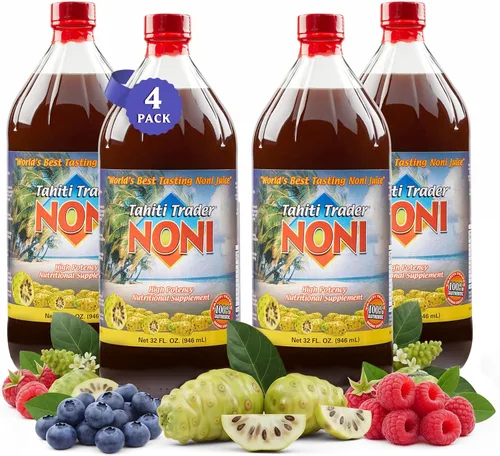 Jugo de noni orgánico 100 puro – Fórmula original de jugo | Fruta natural de noni y extracto de hoja de noni | Sin OMG, sin aditivos artificiales |