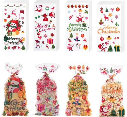 Miniatura 13 de Bolsas de San Valentín ONFAON, 180 piezas de bolsas de regalo de San Valentín con 200 lazos para empacar bocadillos, galletas y dulces, bolsas