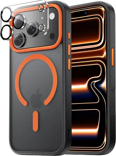 Miniatura 51 de Tigowos Magnetic Guardian - Funda diseñada para iPhone 11 Pro [probada en caídas de grado de 10 pies y compatible con MagSafe] Funda delgada Negro