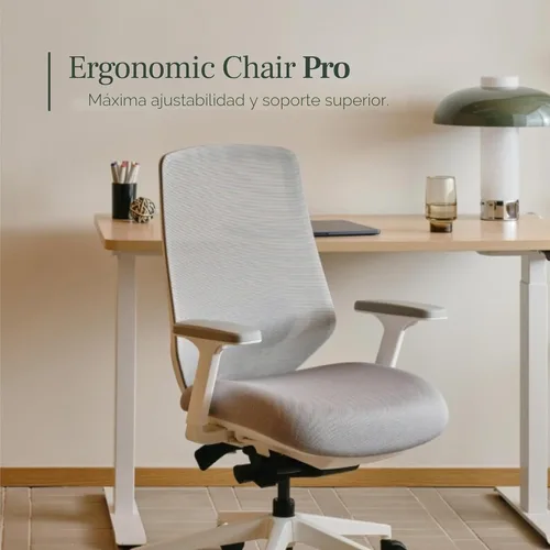 Miniatura 5 de Branch Silla ergonómica Pro - Silla de oficina de malla con 14 puntos de ajuste - Altura, profundidad e inclinación ajustable - reposabrazos 5D