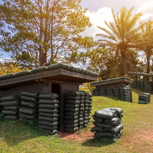 Miniatura 2 de Nuenen 300 bolsas de arena resistentes con lazos, bolsas de arena de polipropileno tejidas vacías a granel para inundaciones de huracanes, bolsas