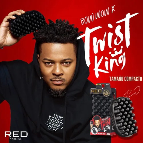 Miniatura 4 de Red by Kiss Bow Wow X Twist King Luxury Twist Styler Cepillo lavable y duradero para rizar el cabello afro (Mini)