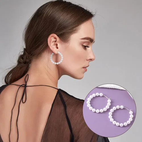 Miniatura 5 de OIIKI 280 aros de cuentas para aretes, 4 tamaños chapados en oro/plata, aros abiertos, anillos de metal para aretes, accesorios decorativos