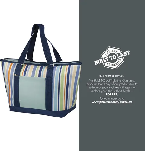 Miniatura 6 de ONIVA - a Picnic Time Brand Topanga - Bolsa térmica aislada St. Tropez, 13.8 x 8.5 x 13 pulgadas Colección St. Tropez - Azul cielo