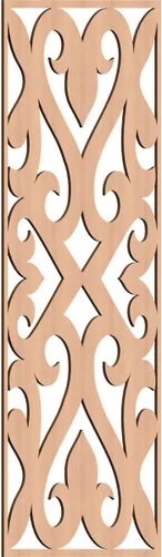 Miniatura 114 de Keene Paneles de pared decorativos de madera con calado, 9 3/8 pulgadas de ancho x 24 3/8 pulgadas de alto x 1/4 de alto, roble rojo rojo (Red Oak)
