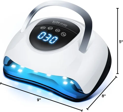 Miniatura 7 de LadyMisty Lámpara de uñas LED UV de 268 W, luz UV mejorada 2026 para uñas de gel con 57 cuentas, secadora de uñas con 4 ajustes de temporizador