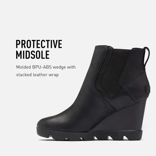 Miniatura 3 de SOREL Joan Uptown Chelsea - Botas de lluvia para mujer piel impermeable botines de cuña